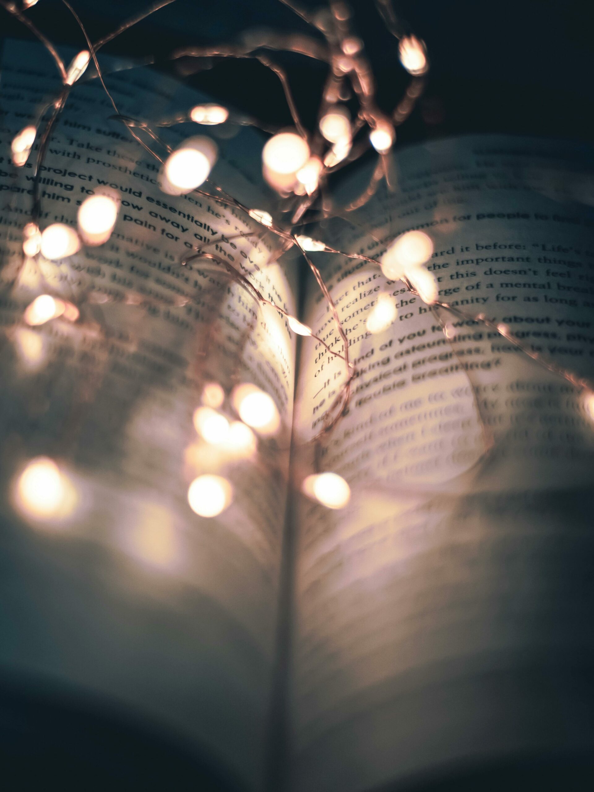Ecrire le livre de sa vie un livre illuminé par des lumières qui illustre le fait d'oser mettre de la lumière sur sa vie dans une biographie.